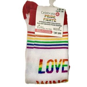LOVE WINS Women’s Pride Knee High Socks OSFM